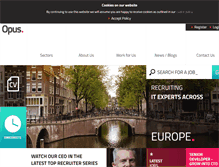 Tablet Screenshot of opusrecruitmentsolutions.com